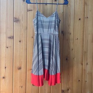 Black and White Flowy Dress